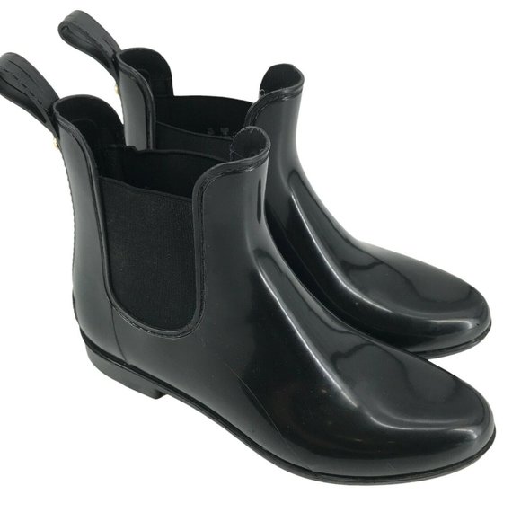 Sam Edelman Shoes - Sam Edelman Womens Tinsley Black Round Toe Pull On Ankle Rain Boots Size 8